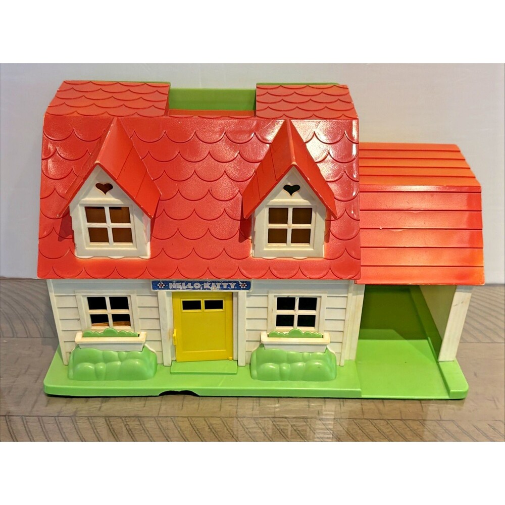 VTG Sanrio HELLO KITTY DOLL HOUSE "N" PATIO PLAYSET Child Guidance Toys 80s 1984